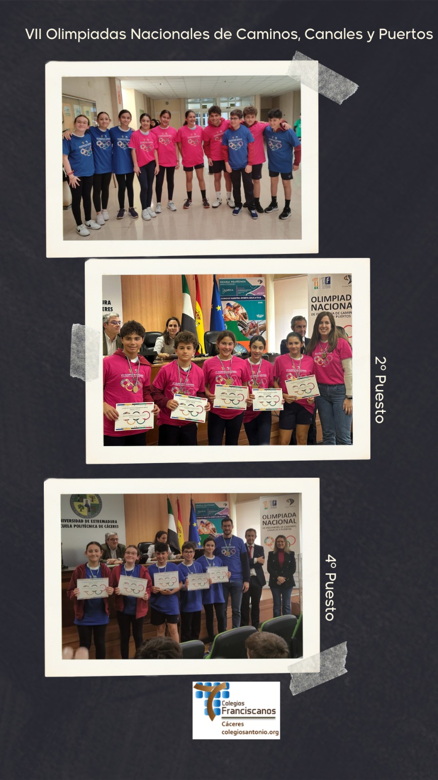 2º y 4º Puesto en la Olimpiada de Caminos, Canales y Puertos