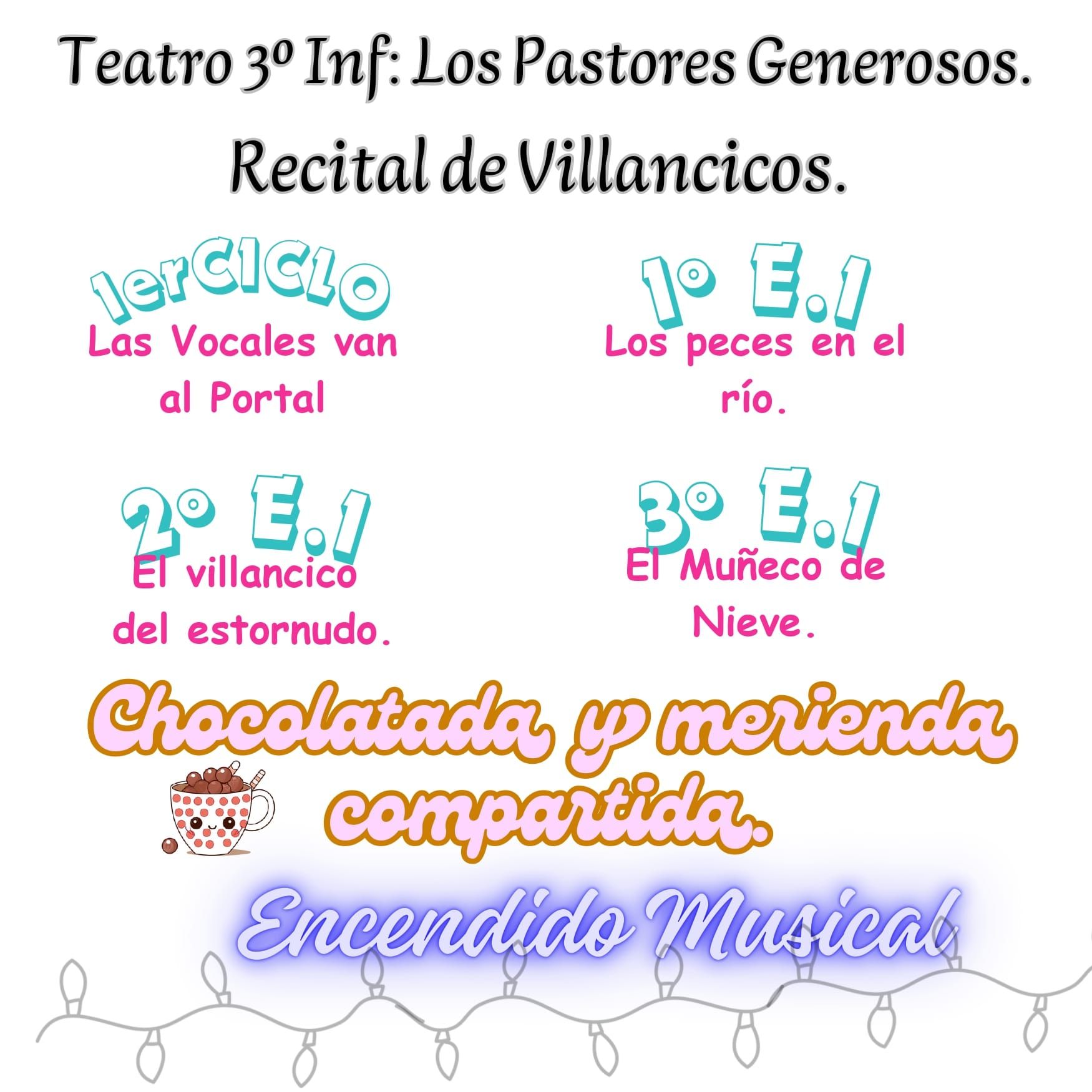 Teatro y Festival de Navidad de Infantil
