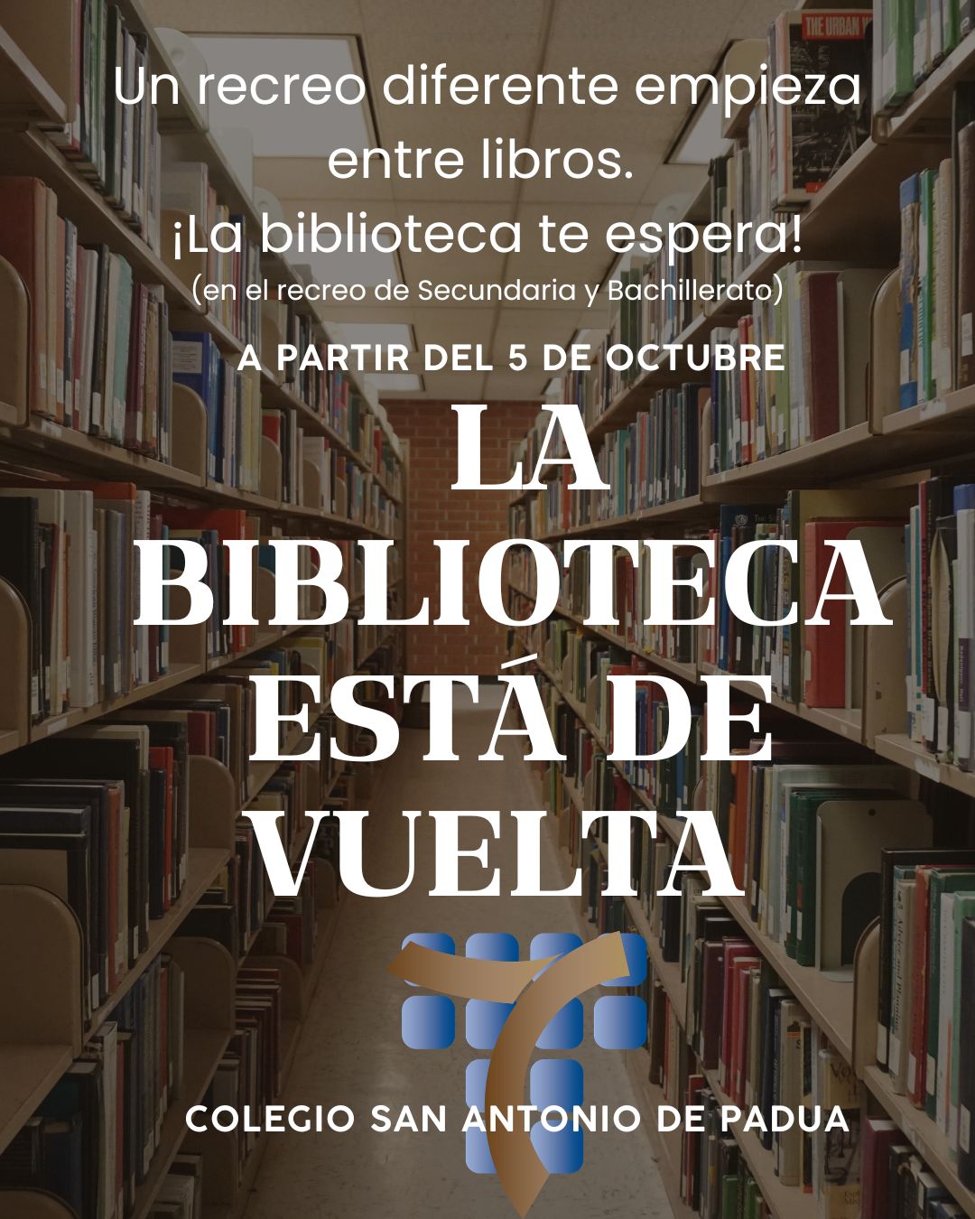 Apertura del servicio de biblioteca curso 2026/27