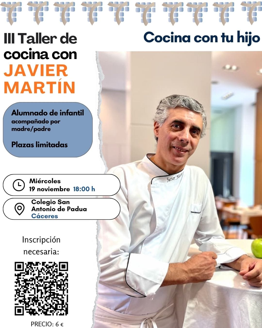 Taller de cocina con Javier Martín