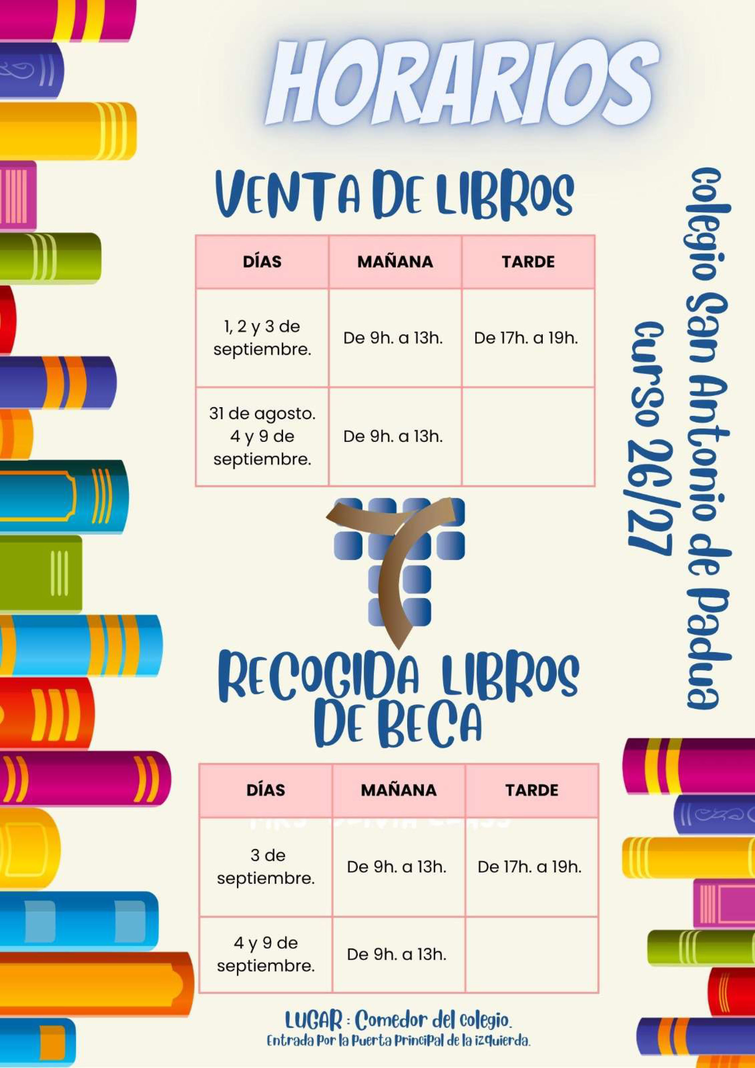 Horario de septiembre