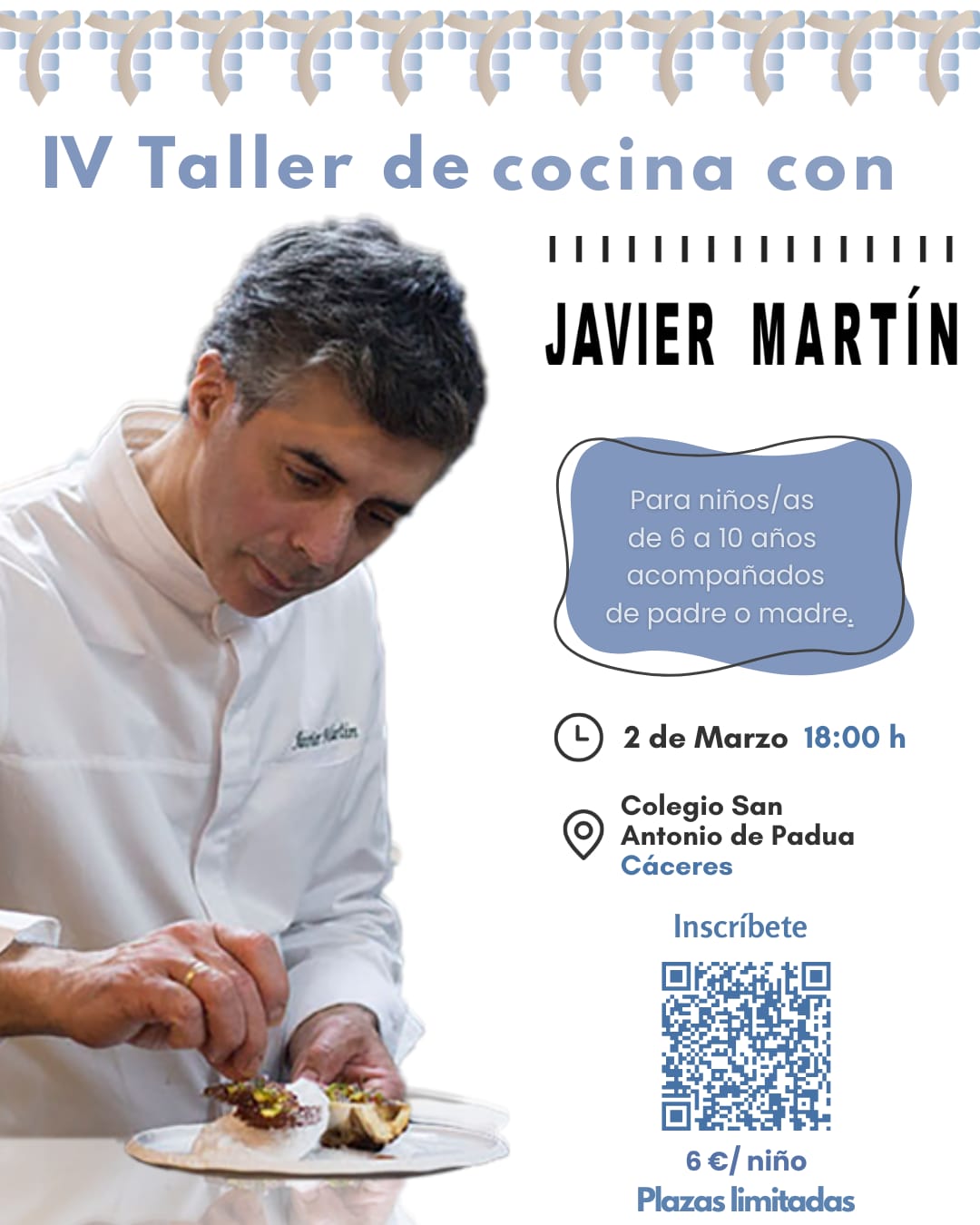 IV Taller de cocina con Javier Martín
